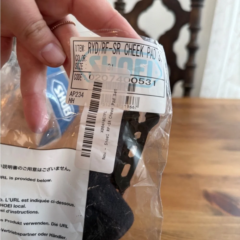 Shoei Motorcycle Parts & Accessory pad size 35